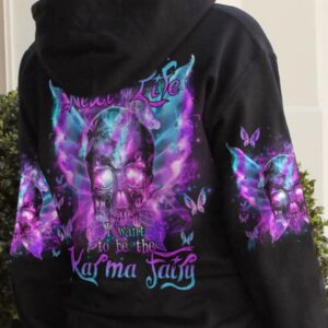 KARMA FAIRY SKULL BUTTERFLY ALL OVER PRINT HOODIE