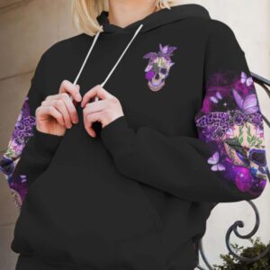 KARMA FAIRY SKULL HEADBAND ALL OVER PRINT HOODIE 1