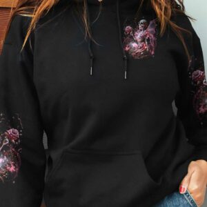 KARMA FAIRY SKULL SKELETON ROSE ALL OVER 1