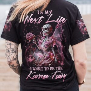 KARMA FAIRY SKULL SKELETON ROSE ALL OVER 4