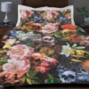 MIDNIGHT FLOWERS SKULL BEDDING SET