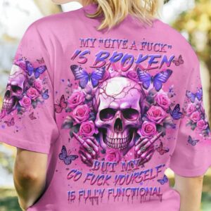 MY GIVE A F IS BROKEN ALL OVER PRINT T SHIRT