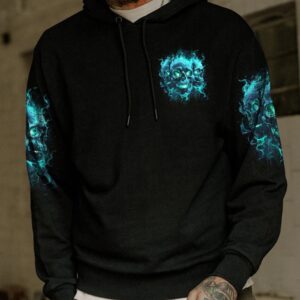 MY WORK HERE IS DONE SKULL ALL OVER PRINT HOODIE 1