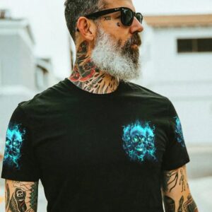 MY WORK HERE IS DONE SKULL ALL OVER PRINT T SHIRT 1