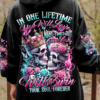 ONE LOVE WILL BURN YOUR SOUL SKULL ALL OVER PRINT HOODIE 2
