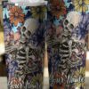 PERSONALIZED SKULL FLORAL TUMBLER 1