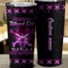 PERSONALIZED WARNING TATTOOED GIRL TUMBLER