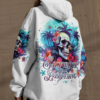 SALTWATER HEALS EVERYTHING SKULL ALL OVER PRINT HOODIE