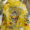 SHE IS SUNSHINE MESSY BUN ALL OVER PRINT HOODIE 2