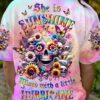SHE IS SUNSHINE SKULL ALL OVER