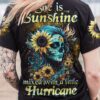 SHE IS SUNSHINE SUNFLOWER SKULL ALL OVER 2