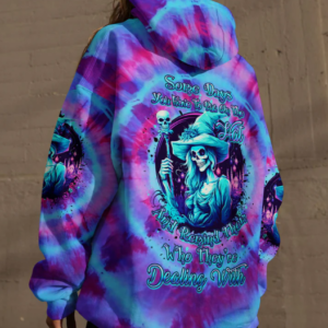 SOME DAYS YOU HAVE TO PUT ON THE HAT WITCH ALL OVER PRINT HOODIE