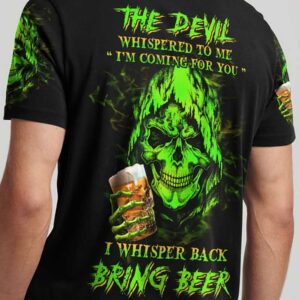 THE DEVIL WHISPERED TO ME BRING BEER SKULL ALL OVER