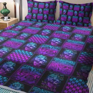 THE GOOD GIRL IN ME GOT TIRED SKULL BEDDING SET