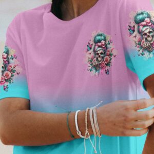 THE GOOD GIRL IN ME ROSE MESSY BUN ALL OVER 1