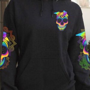 WARNING KINDA CRAZY SKULL MANDALA ALL OVER 3