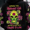 WARNING THIS TATTOOED GIRL FLOWER SUGAR SKULL ALL OVER 1