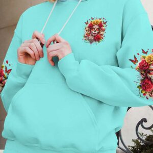 WARNING THIS TATTOOED GIRL SUGAR SKULL ROSE ALL OVER 1