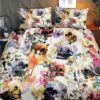 WILD GRASSES COLORFUL SKULL BEDDING SET