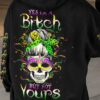 YES IM A B MARDI GRAS SKULL ALL OVER