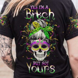 YES IM A B MARDI GRAS SKULL ALL OVER 2