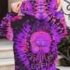 ZERO F GIVEN SKULL PURPLE TIE DYE ALL OVER