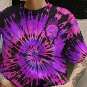 ZERO F GIVEN SKULL PURPLE TIE DYE ALL OVER 5