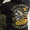 A LITTLE SUNSHINE A LITTLE SAVAGE SKULL SUNFLOWER ALL OVER 2