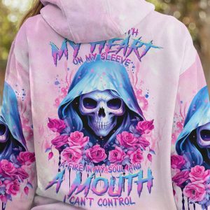 A MOUTH I CANT CONTROL SKULL REAPER ROSE ALL OVER