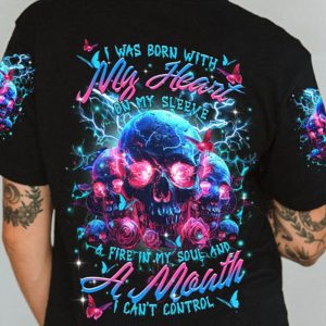 A MOUTH I CANT CONTROL SKULL ROSE ALL OVER 1