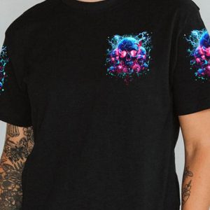 A MOUTH I CANT CONTROL SKULL ROSE ALL OVER