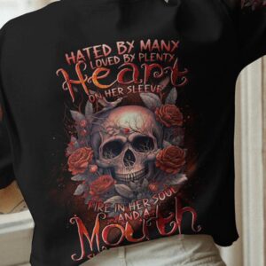 A MOUTH SHE CANT CONTROL SKULL ROSE ALL OVER 2