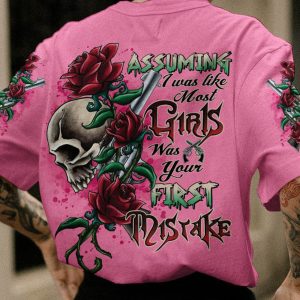 ASSUMING I WAS LIKE MOST GIRLS WINGS SKULL ALL OVER