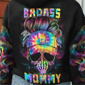 BADASS MOMMY MESSY BUN ALL OVER 2