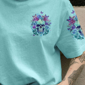 BUCKLE UP BUTTERCUP FLOWER SKULL ALL OVER