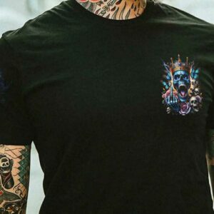 BUT NOT YOURS SKULL KING QUEEN COUPLE ALL OVER 1