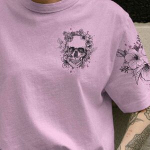 DEAR HATERS SKULL FLOWER ALL OVER 3