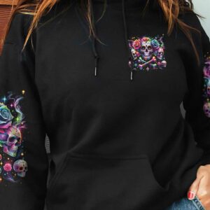 DONT TRY TO FIGURE ME OUT BONE SKULL ALL OVER 1