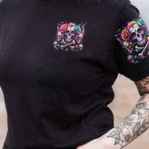 DONT TRY TO FIGURE ME OUT BONE SKULL ALL OVER 3