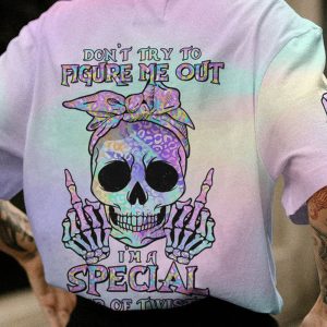 DONT TRY TO FIGURE ME OUT LEOPARD HOLO SKULL ALL OVER 2