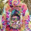 DONT TRY TO FIGURE ME OUT MESSY BUN ALL OVER PRINT HOODIE 1