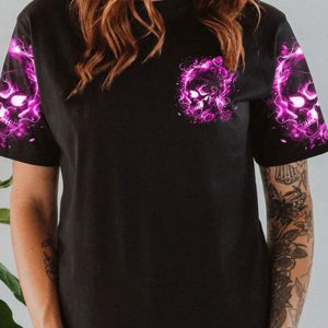 DONT TRY TO FIGURE ME OUT MESSY BUN SKULL ALL OVER 1