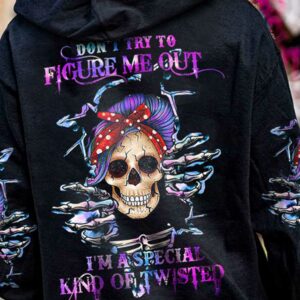 DONT TRY TO FIGURE ME OUT PURPLE MESSY BUN ALL OVER 2