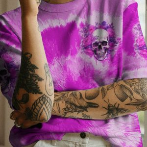 DONT TRY TO FIGURE ME OUT PURPLE TIE DYE ALL OVER