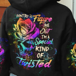 DONT TRY TO FIGURE ME OUT ROSE SKULL ALL OVER 2