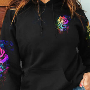 DONT TRY TO FIGURE ME OUT ROSE SKULL ALL OVER 3