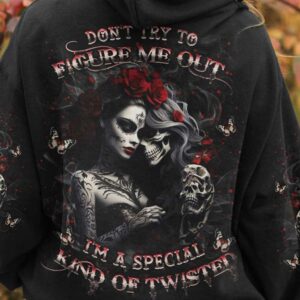 DONT TRY TO FIGURE ME OUT SKULL ALL OVER 2