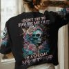 DONT TRY TO FIGURE ME OUT SKULL GIRL T SHIRT 1