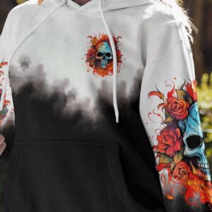 DONT TRY TO FIGURE ME OUT SKULL ROSE ALL OVER 1