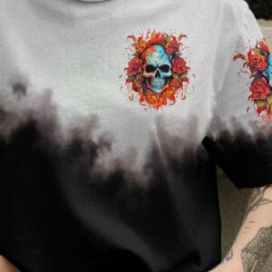 DONT TRY TO FIGURE ME OUT SKULL ROSE ALL OVER 3